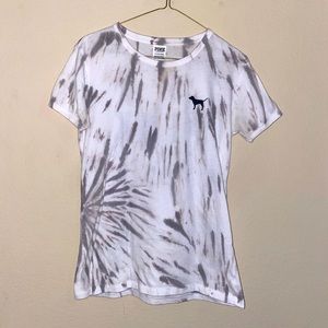 Victoria’s Secret PINK T-Shirt Size S Grey & White